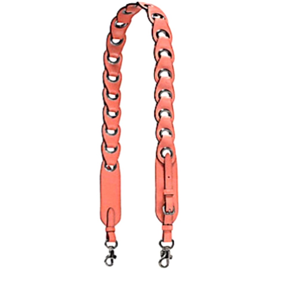 Coach Link Leather Shoulder Strap, Color:Melon